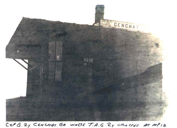 The Cenchat depot stood where the Durham branch crossed the TAG Railway Photo courtesy of Warren D. Stephens - all rights reserved